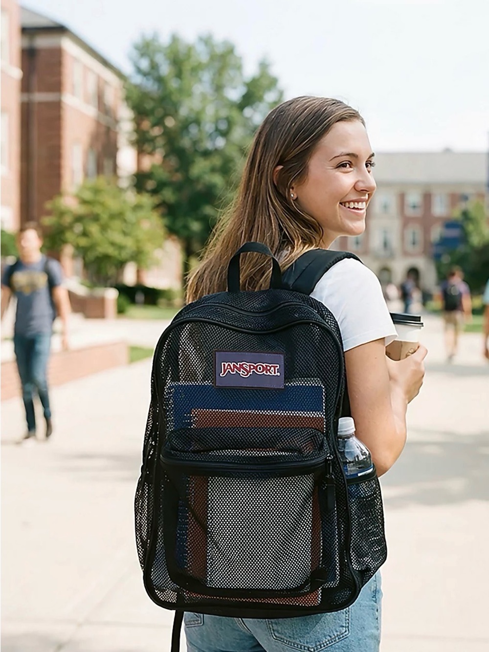 Jansport mesh backpack